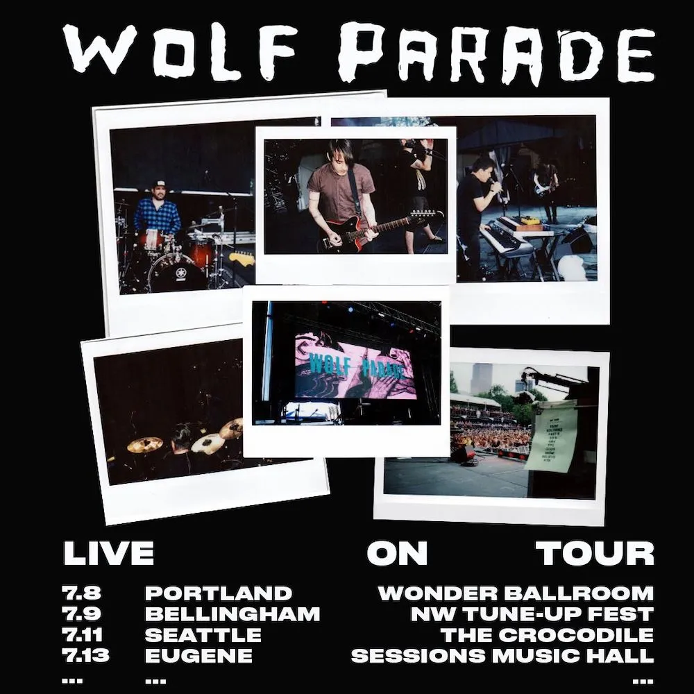 Wolf Parade 2026 concert poster