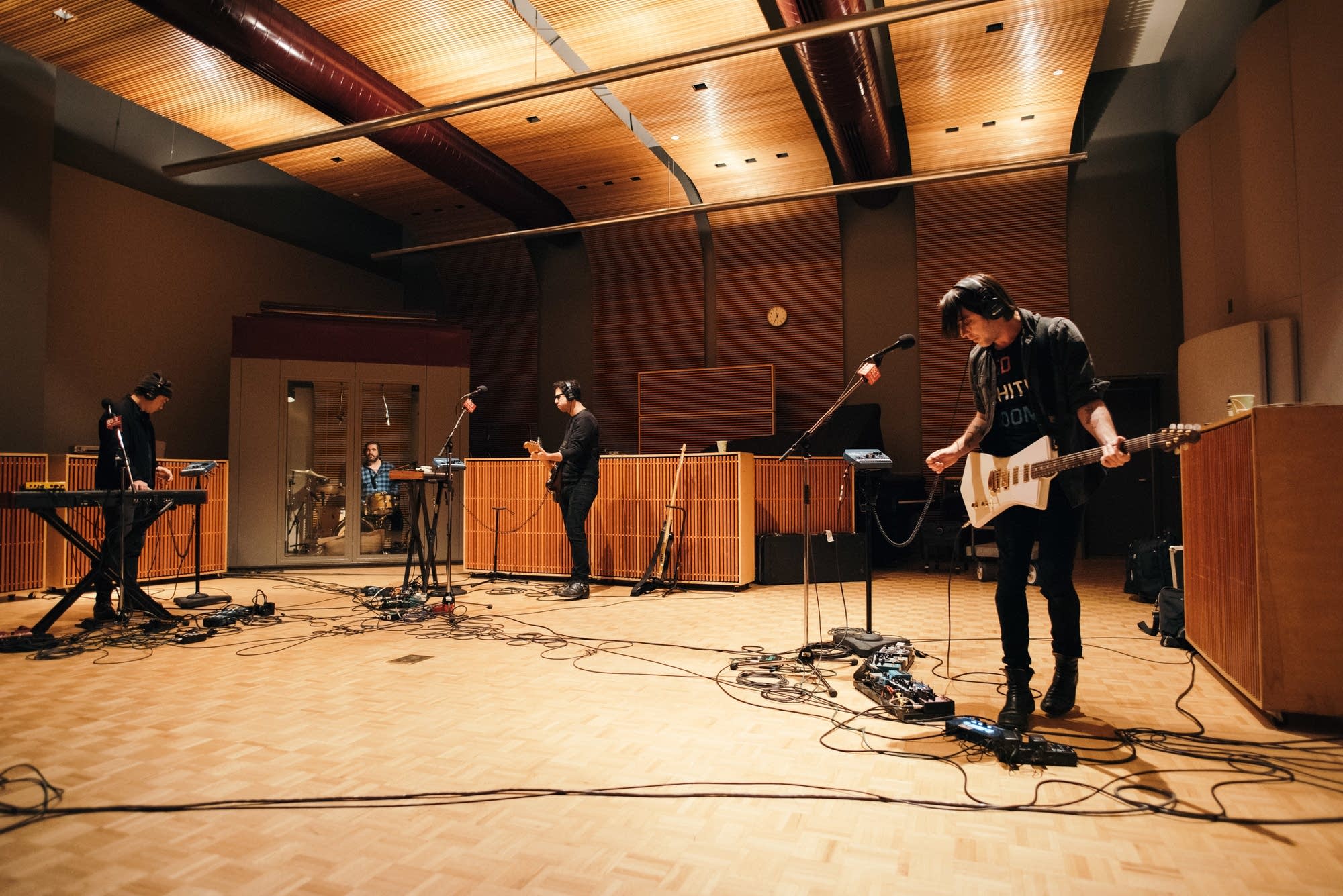 Wolf Parade on stage